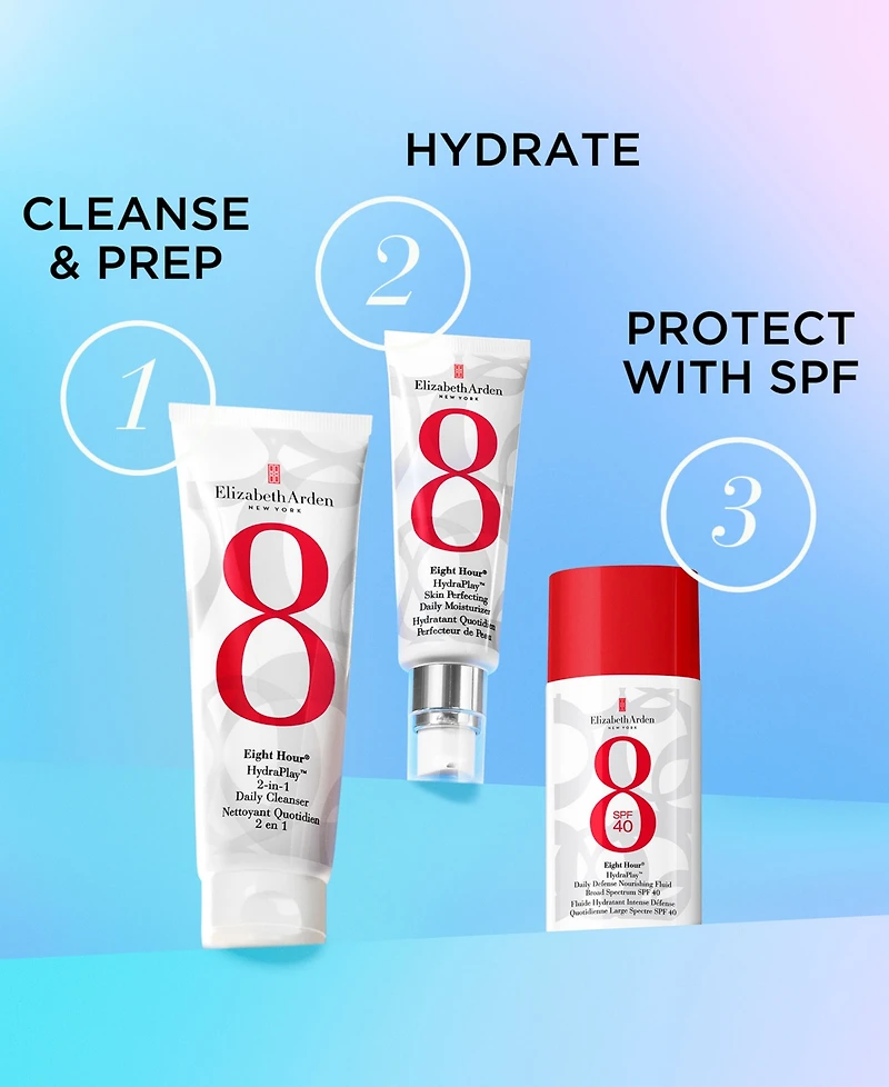 Elizabeth Arden Eight Hour HydraPlay Daily Defense Nourishing Fluid Broad Spectrum Sunscreen Spf 40, 1.7 oz.