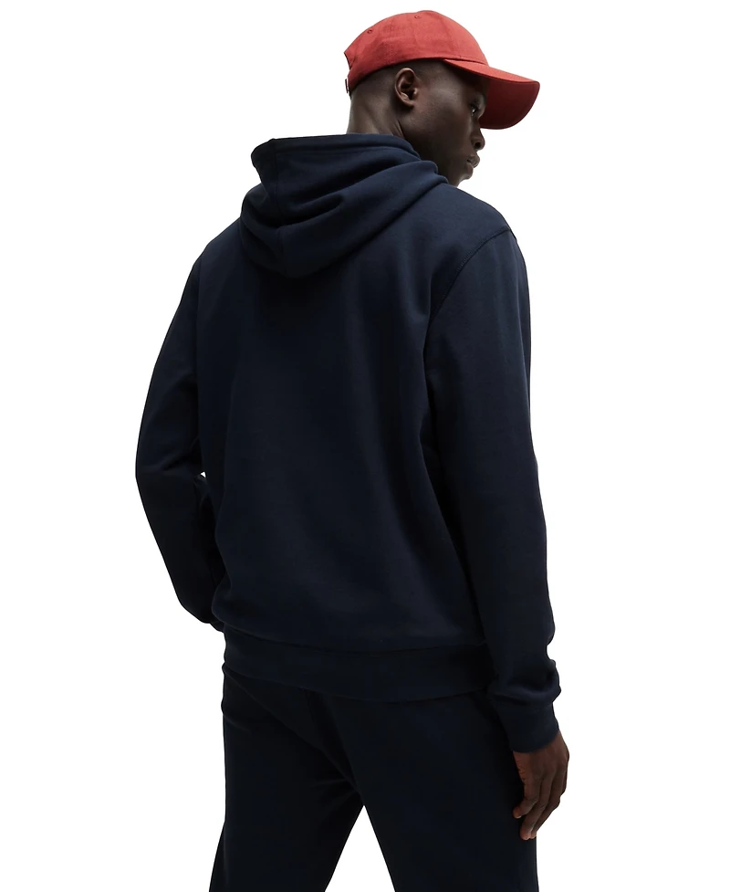 Boss by Hugo Men's Regular-Fit Cotton Terry Logo Patch Hoodie