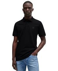 Boss by Hugo Men's Slim-Fit Stretch-Cotton Logo Patch Polo Shirt