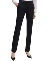 Boss by Hugo Boss Women's Virgin Wool Regular-Fit High-Rise Pants