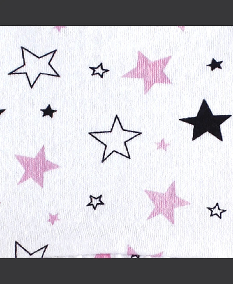 Hudson Baby Girls Cotton Short-Sleeve Dresses 4pk, Moon And Back, 6-9 Months