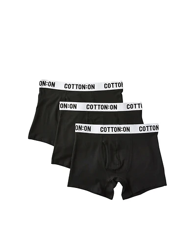 Cotton On Men's 3-Pack Regular Fit Trunk Underwear