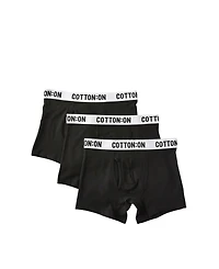 Cotton On Men's 3-Pack Regular Fit Trunk Underwear