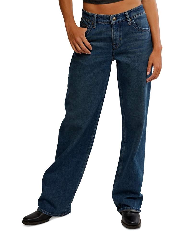 Free People Women's Tennessee Low-Rise Boyfriend Jeans