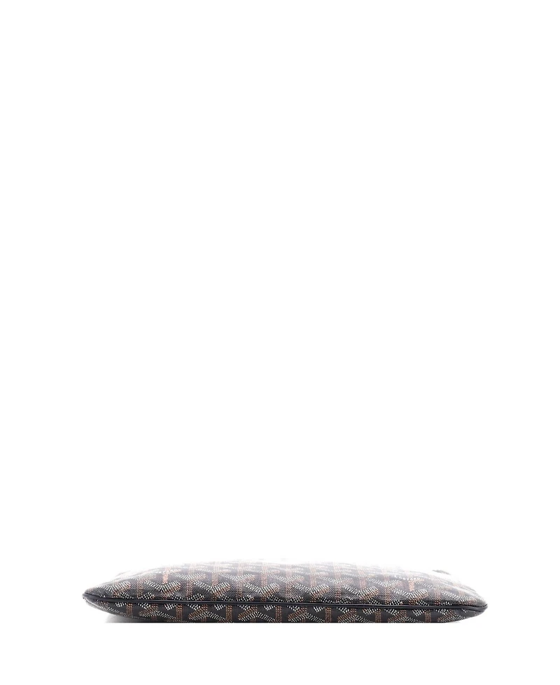 Pre-Owned Goyard Mm Senat Zip Pouch Coated Canvas