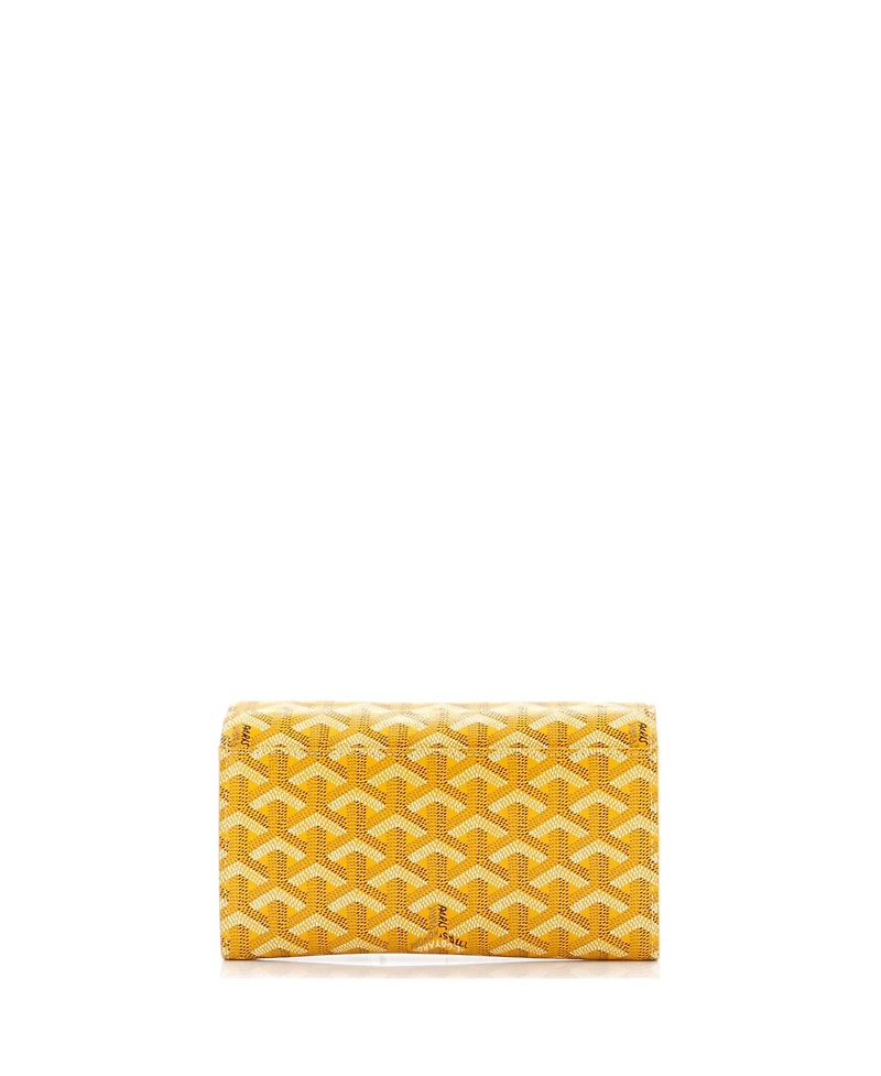 Pre-Owned Goyard Varenne Continental Wallet with Strap Coated Canvas