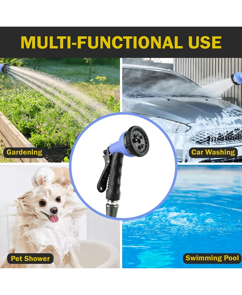 Kotto 100' Expandable Water Garden Hose Leak-Proof, All-Weather Heavy Duty
