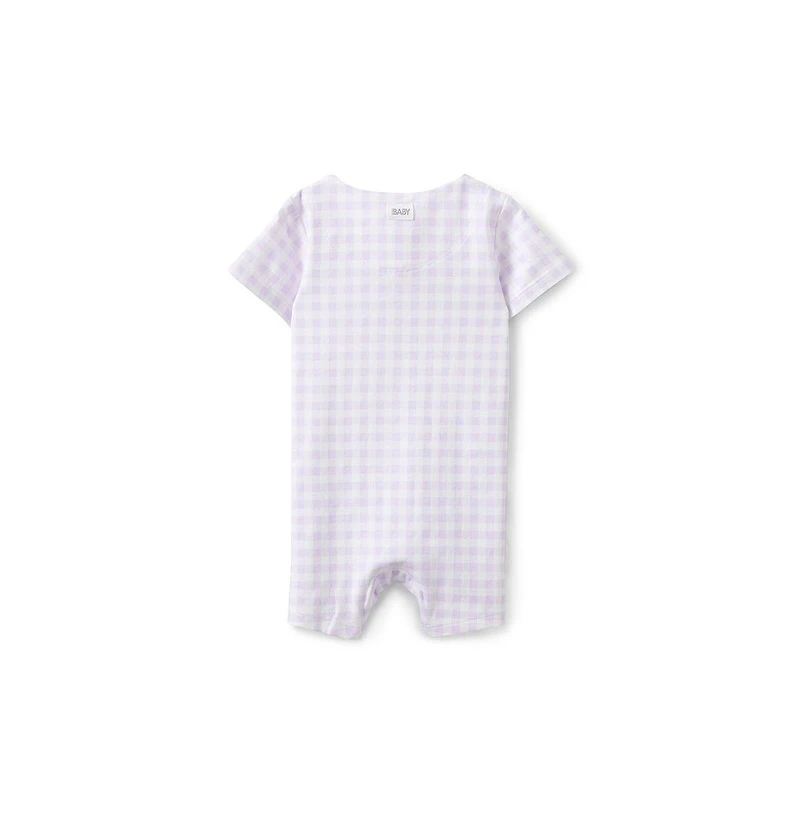Cotton On Baby Boys The Billie Short Sleeve Zip Romper