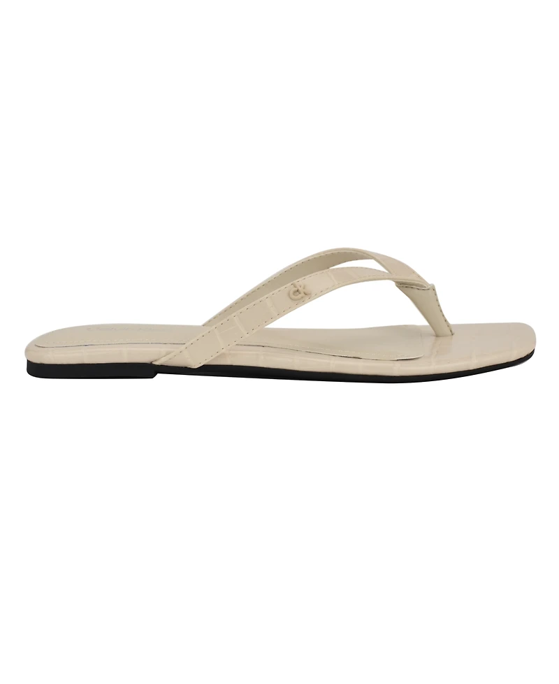 Calvin Klein Women's Stelea Flat Thong Sandals