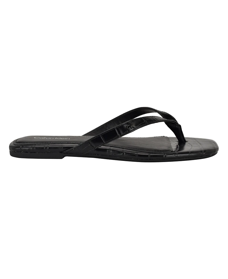 Calvin Klein Women's Stelea Flat Thong Sandals