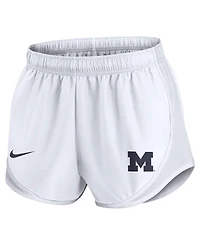 Nike Women's White Michigan Wolverines Performance Tempo Shorts