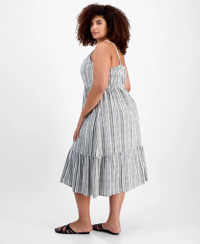 Absolutely Famous Trendy Plus Printed Midi Dress