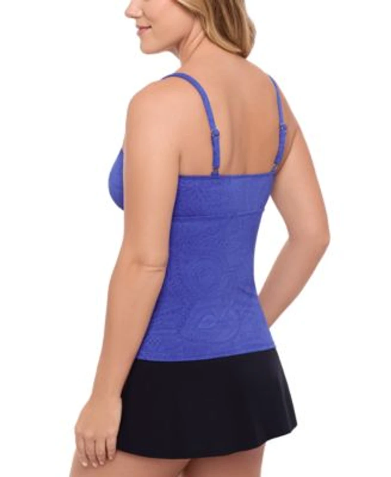 Swim Solutions Womens Shirred Tankini Swim Skirt Exclusively At Macys