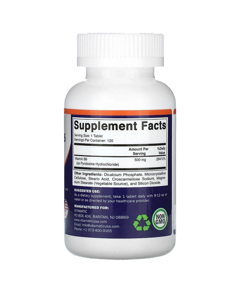 Vitamatic Vitamin B6 500 mg