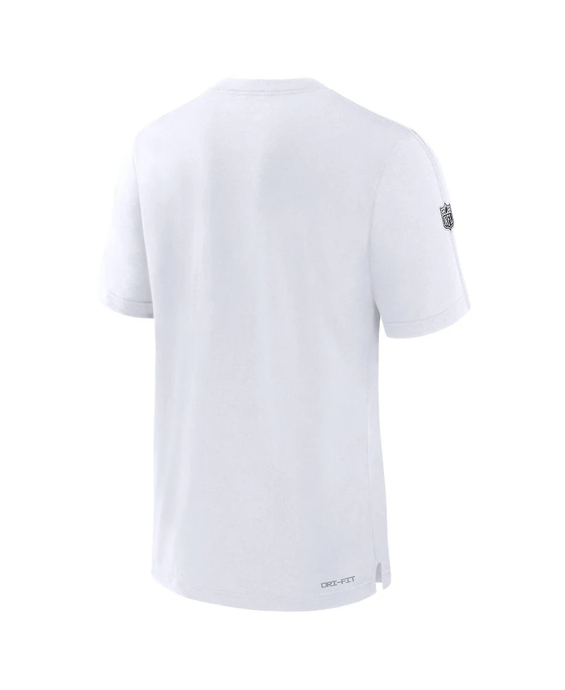 Nike Men's White Las Vegas Raiders Sideline Player Performance T-Shirt