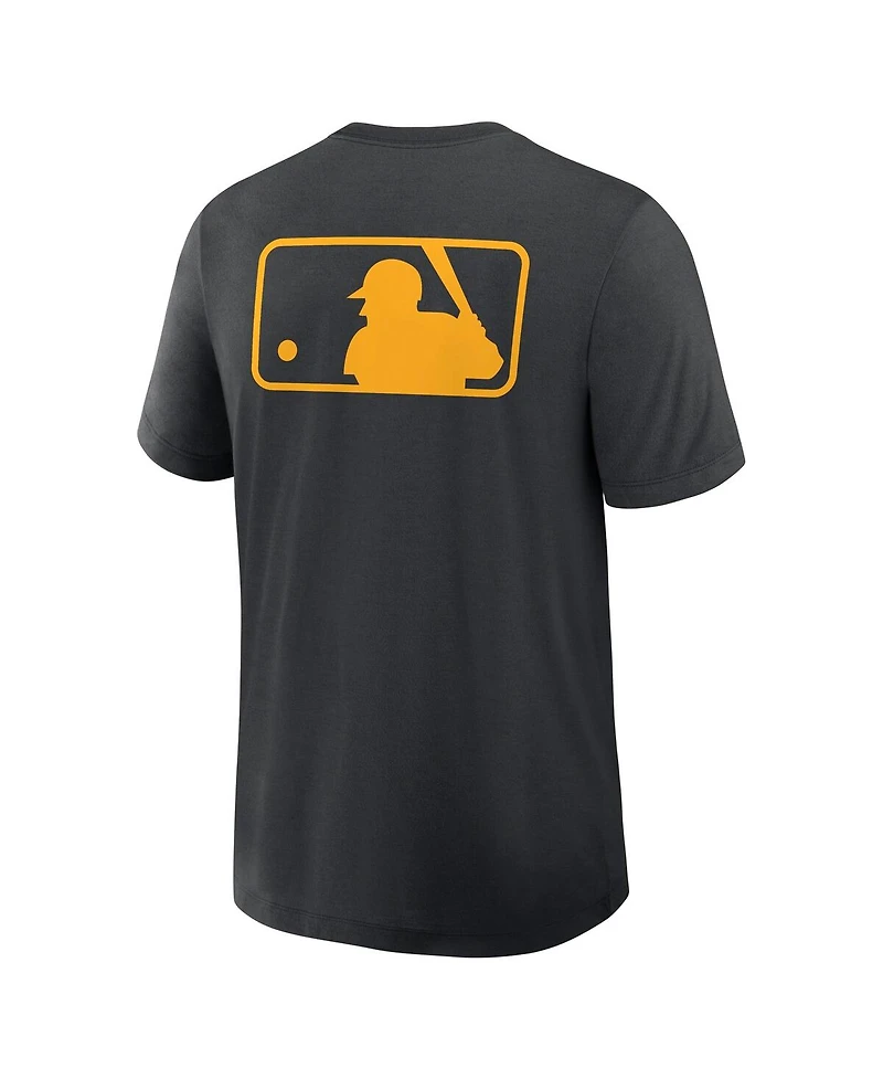 Nike Men's Black Pittsburgh Pirates Authentic Collection Early Work Tri-Blend Performance T-Shirt