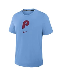 Nike Men's Light Blue Philadelphia Phillies Authentic Collection Early Work Tri-Blend Performance T-Shirt