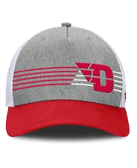 Fanatics Men's Heather Gray/Red Dayton Flyers Profile Trucker Adjustable Hat