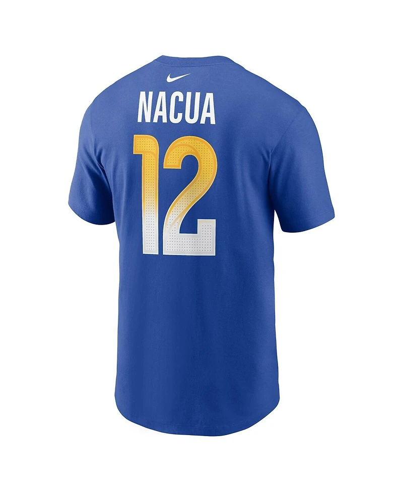 Nike Men's Puka Nacua Royal Los Angeles Rams Player Name Number T-Shirt