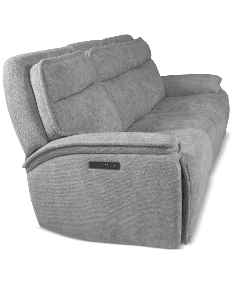 Ozryn -Pc. Fabric Sofa with Power Motion Chairs