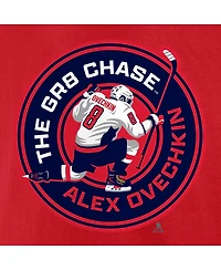 Fanatics Men's Alexander Ovechkin Red Washington Capitals The GR8 Chase T-Shirt