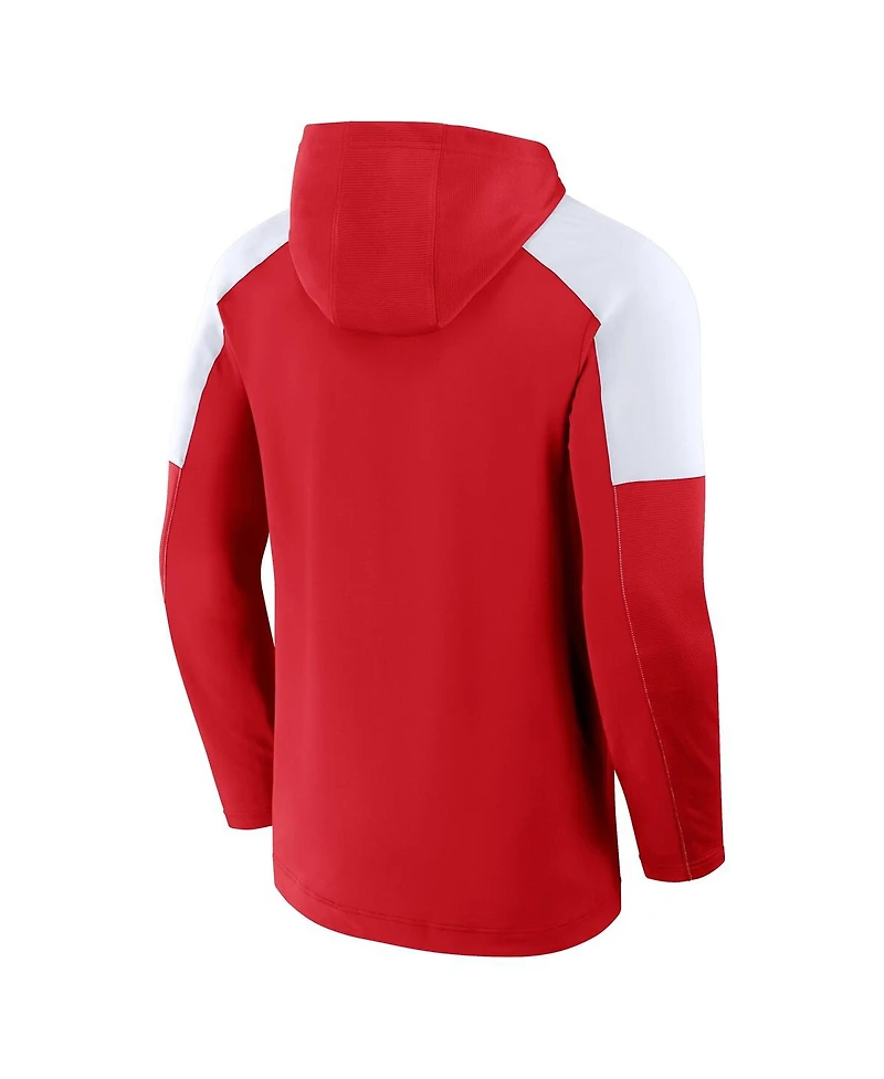 Fanatics Men's Red Detroit Wings Meta Game Transitional Pullover Hoodie