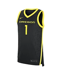Nike Men's 1 Black Oregon Ducks Alternate Replica Jersey