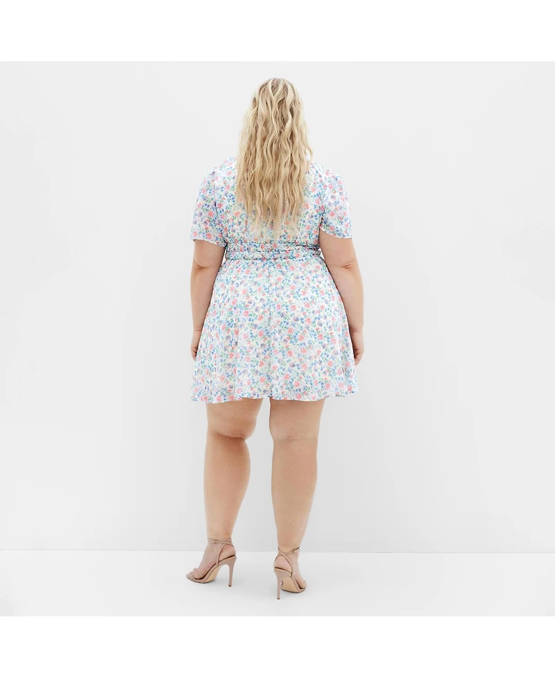 City Chic Plus Cara Print Dress