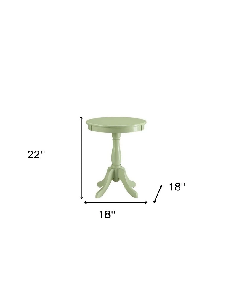 Wood Pedestal End Table – Classic Design for Side Use Home Decor