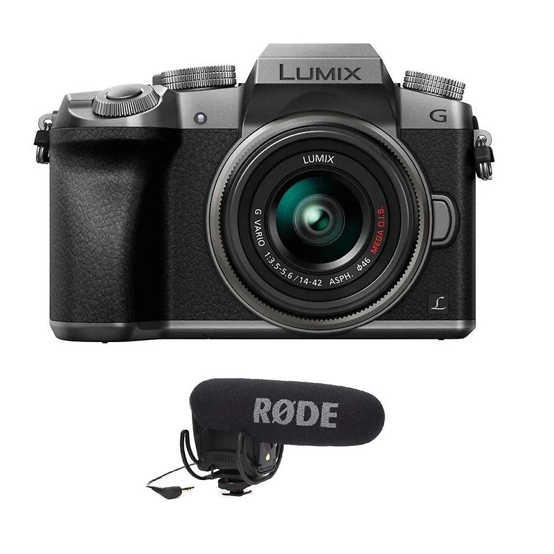 Panasonic Lumix Dmc-G7 Mirrorless Micro Four Thirds Digital Camera with 14-42mm Lens, 16MP, Silver