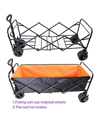 Big large capacity Folding cart Extra Long Extender Cart Folding Garden Shopping Beach Cart