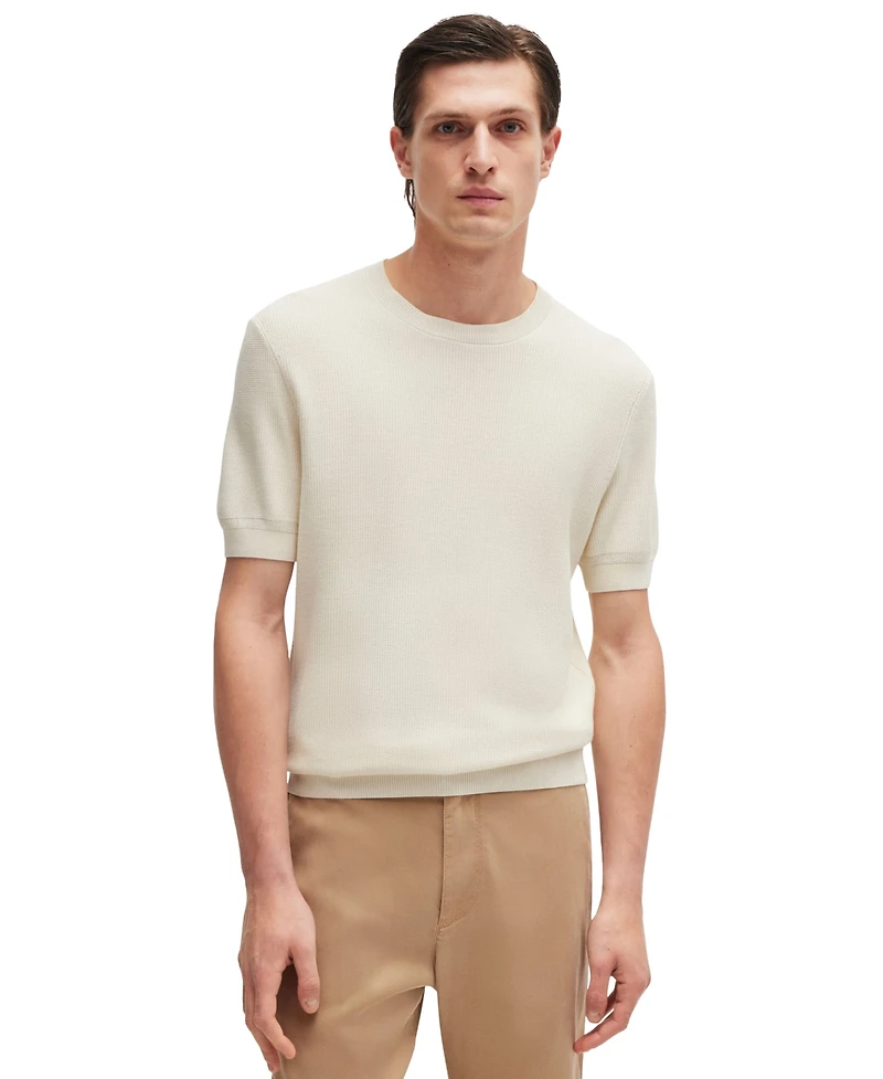 Boss by Hugo Boss Men's Regular-Fit Short Sleeved Sweater