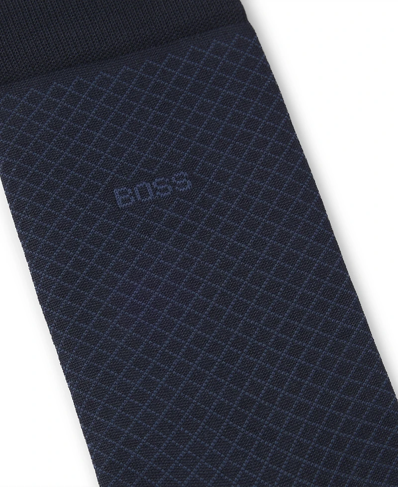 Boss by Hugo Boss Men's Regular-Length Patterned Socks