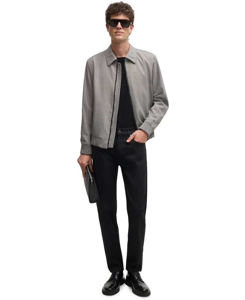 Boss by Hugo Men's Black Super-Soft Regular-Fit Jeans