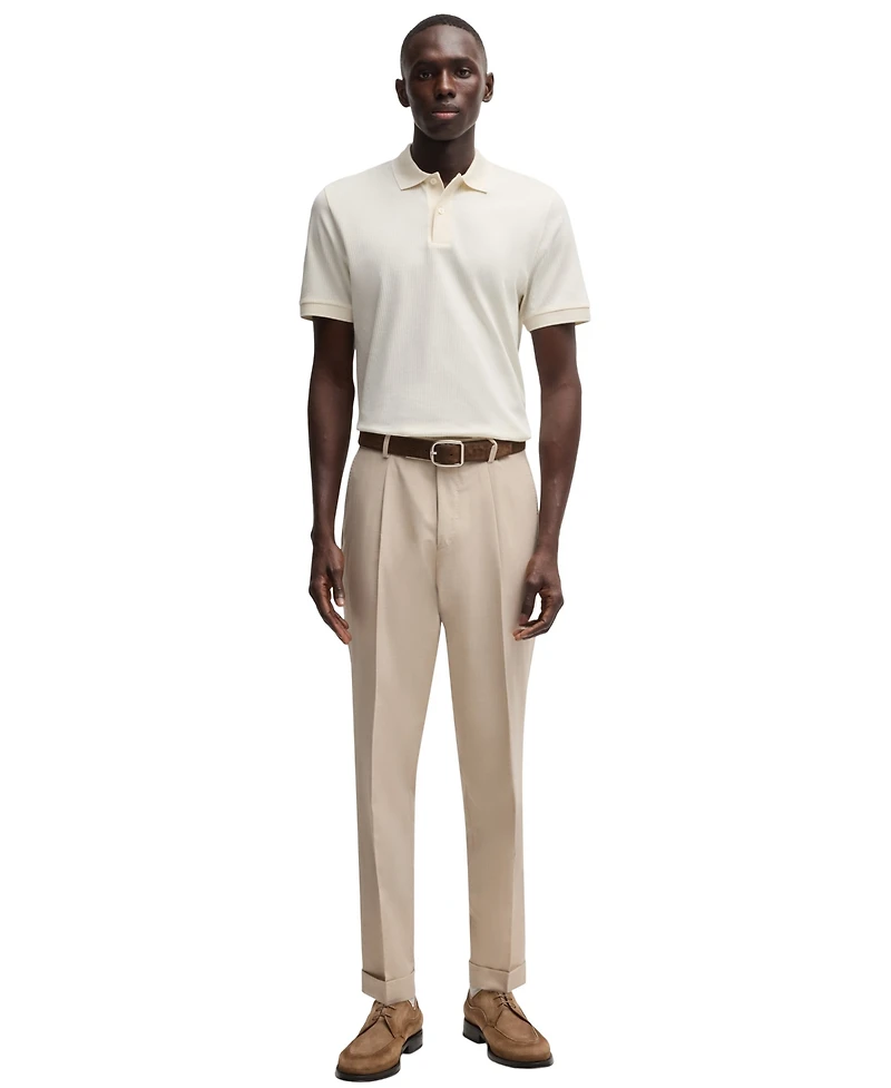 Boss by Hugo Men's Cotton-Silk Regular-Fit Polo Shirt