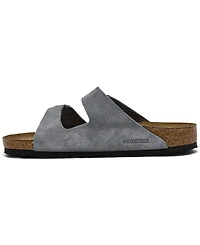 Birkenstock Men's Arizona Suede Leather Soft Footbed Casual Sandals from Finish Line