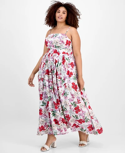 On 34th Plus Delicate Garden Maxi Dress, Exclusively at Macy's