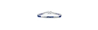 White Gold Plated with Colored Cubic Zirconia Tennis Bracelet