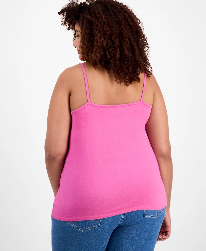Aveto Trendy Plus Strappy Cross-Front Tank Top