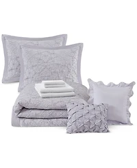 Addison Park Payton 9-Pc. Jacquard Comforter Set, Full