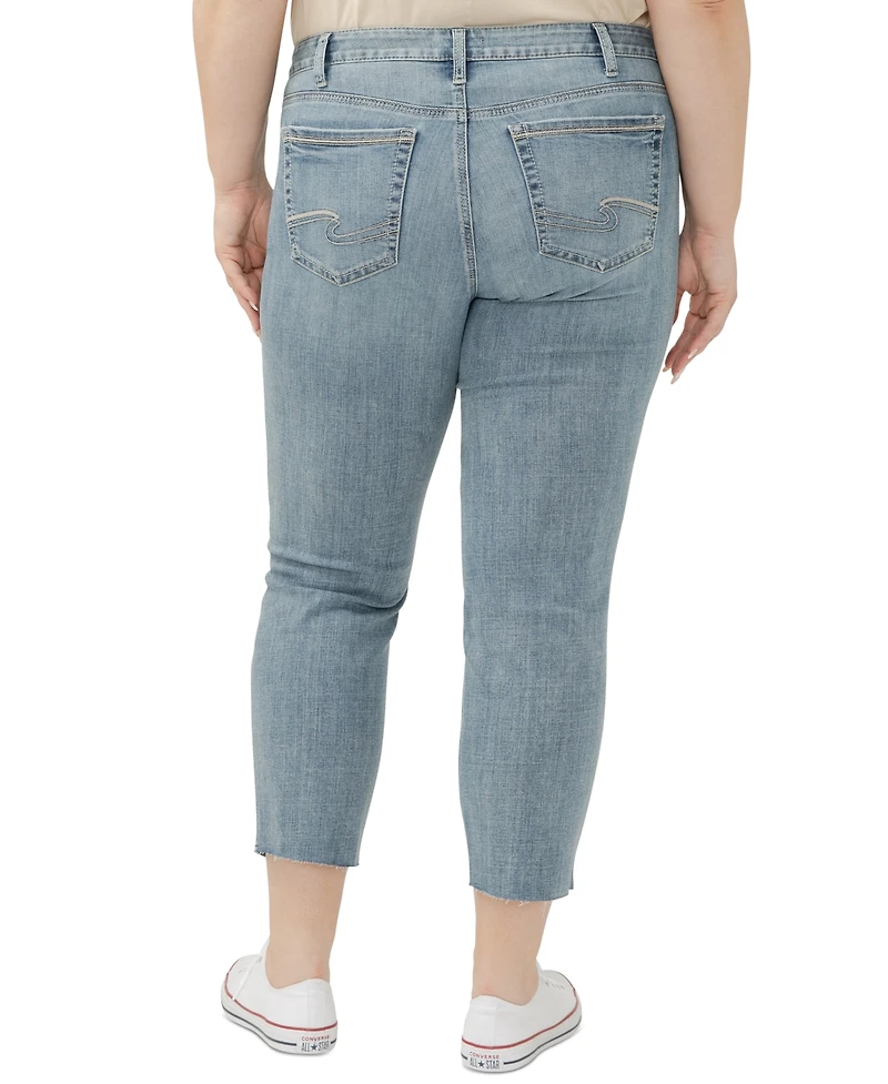 Silver Jeans Co. Plus Suki Straight-Leg Cropped