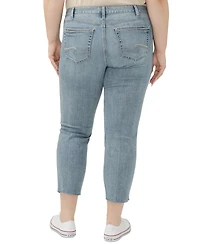 Silver Jeans Co. Plus Suki Straight-Leg Cropped