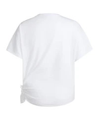 adidas Big Girls Short Sleeve Tie Front T-Shirt