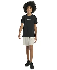 adidas Big Boys Short-Sleeve T-Shirt and Cargo Woven Shorts, 2 Piece Set