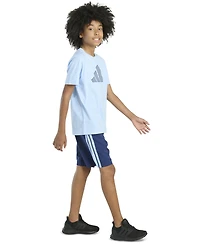 adidas Big Boys 2-Piece Short Sleeve T-Shirt and Woven Shorts Set