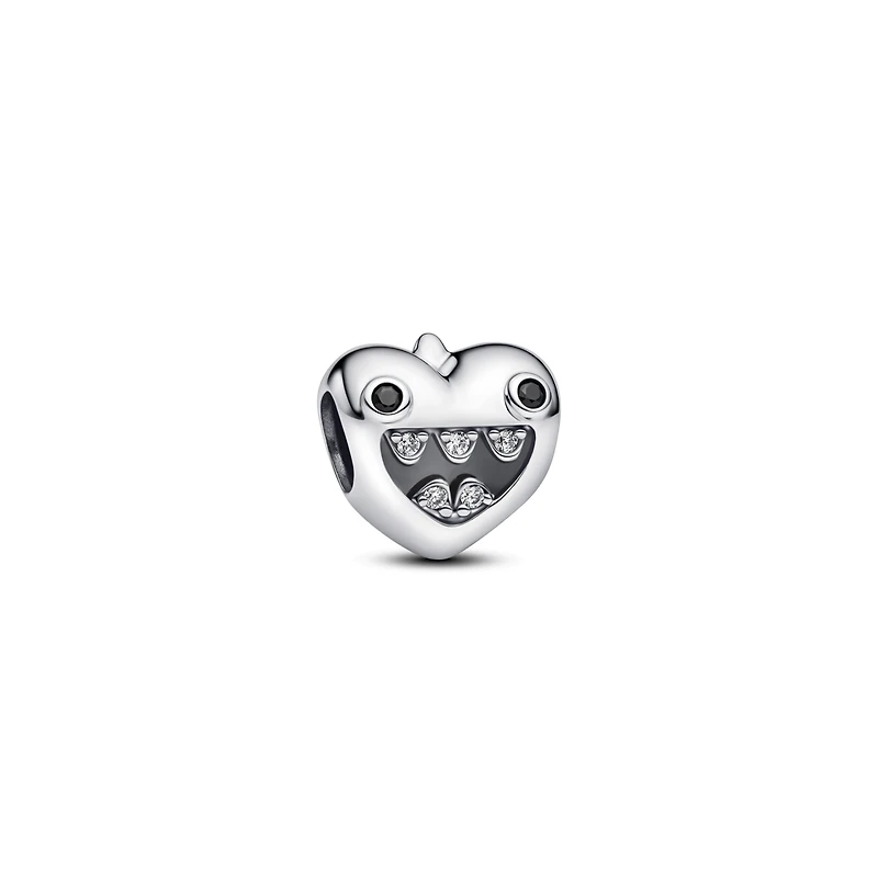 Pandora Mom's Little Monsters Heart Sterling Silver Charms