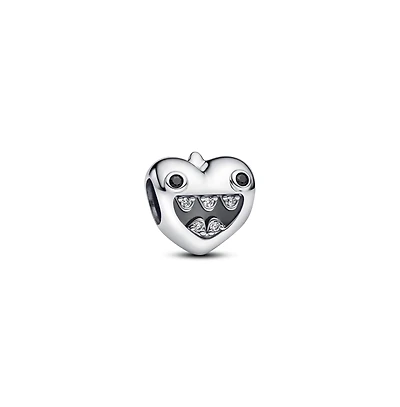 Pandora Mom's Little Monsters Heart Sterling Silver Charms