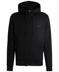 Boss by Hugo Men's Logo Print Zip-Up Hoodie