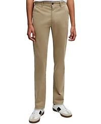 Boss by Hugo Men's Stretch-Cotton Satin Slim-Fit Chinos