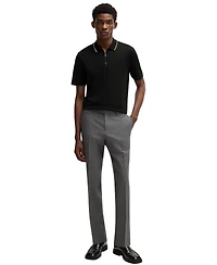 Boss by Hugo Men's Zip-Neck Interlock Polo